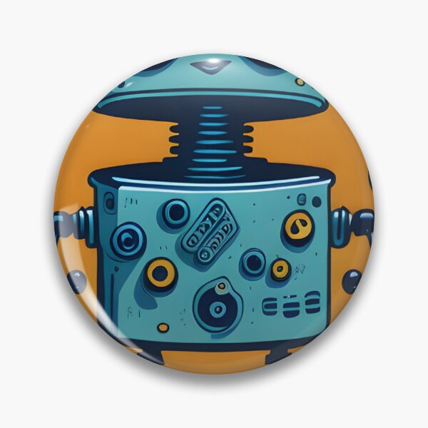Item preview, The Friendly Robot designed and sold by ArtsyWishesShop.