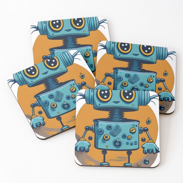 Item preview, The Friendly Robot designed and sold by ArtsyWishesShop.