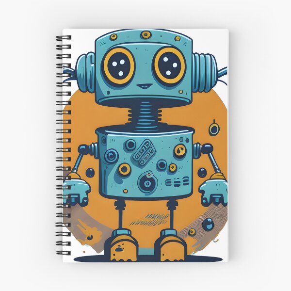 Item preview, The Friendly Robot designed and sold by ArtsyWishesShop.