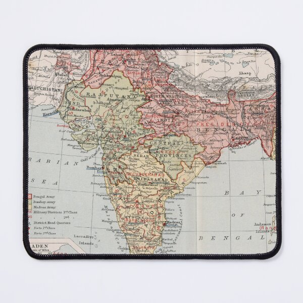 Item preview, Vintage Map of Indian Empire (1893) designed and sold by BravuraMedia.