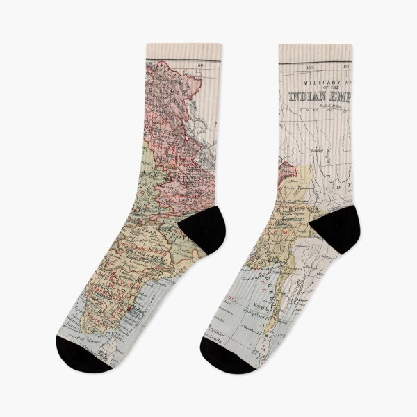 Item preview, Vintage Map of Indian Empire (1893) designed and sold by BravuraMedia.