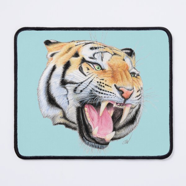 Item preview, Tiger (blue) designed and sold by SandraWarmerdam.