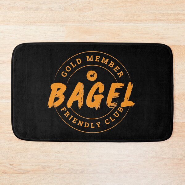 Item preview, Gold Member of Bagel Friendly Club designed and sold by WhitepaperStyle.