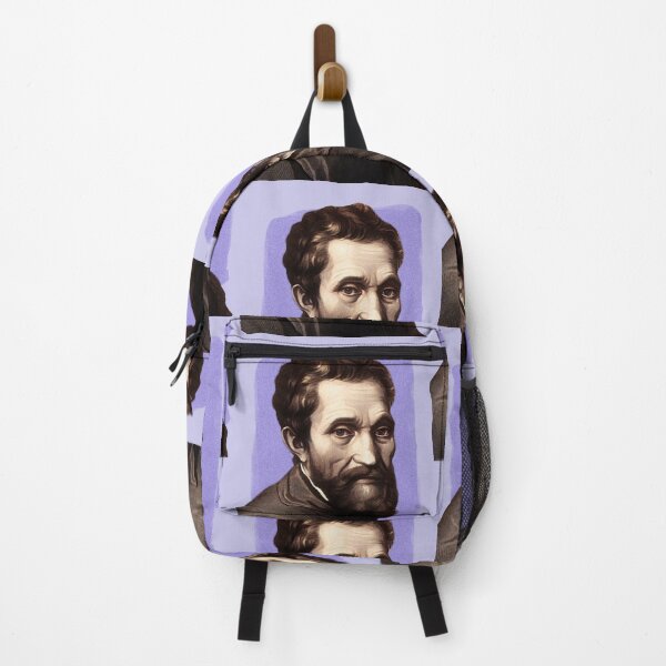 Item preview, Italian Sculptor Michelangelo - purple - illustration designed and sold by Litstoy.