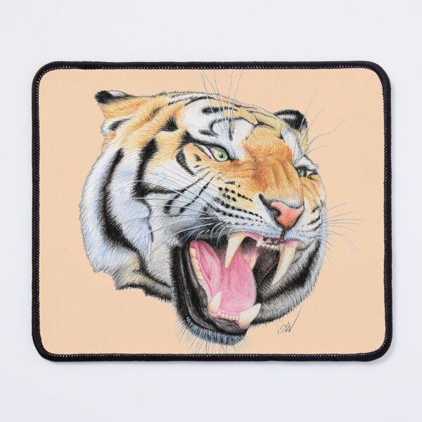 Item preview, Tiger (peach) designed and sold by SandraWarmerdam.