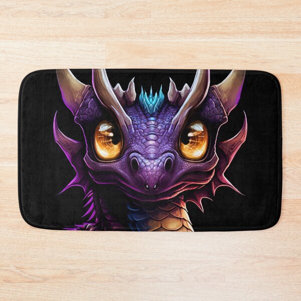 Item preview, Fantasy dragon head with big beautiful golden eyes designed and sold by InfigoArt.