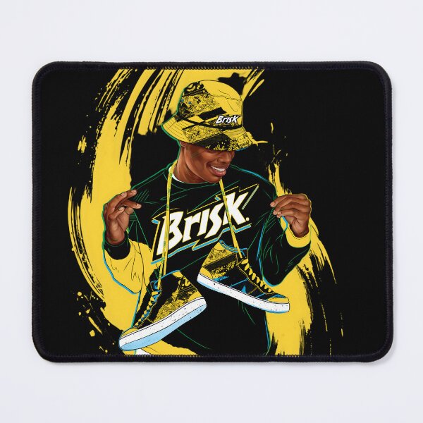 Item preview,  Brisk   black and yellow man rapper    Street Art. graffiti  rapper designed and sold by 4xF.