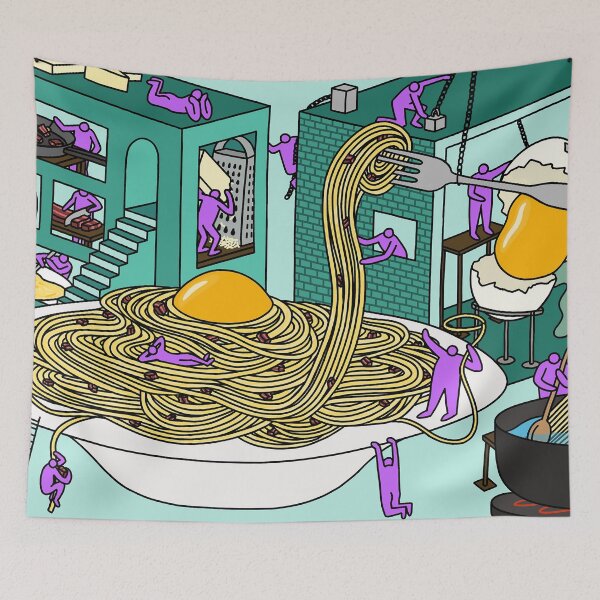 Item preview, Carbonara Wonderland designed and sold by MiXTPAiNTS.