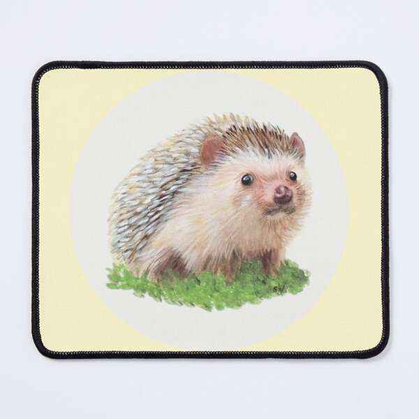 Item preview, Hedgehog Painting (yellow) designed and sold by SandraWarmerdam.