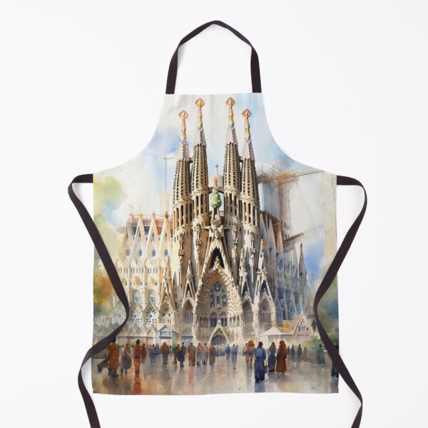 Item preview, A Watercolor Design of the Sagrada Familia - Barcelona - Spain designed and sold by Sketch-Shack.