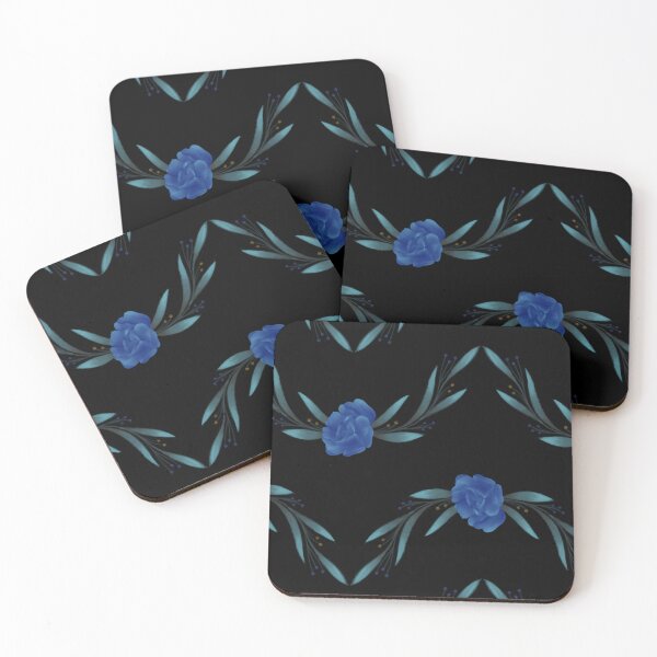 Item preview, Blue floral print designed and sold by H-O-Ludicrous.
