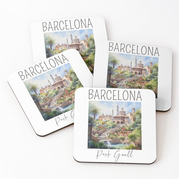 Item preview, A Watercolor Design of the Park Güell - Barcelona - Spain designed and sold by Sketch-Shack.