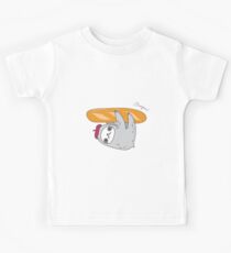 French sloth with baguette Kids T-Shirt