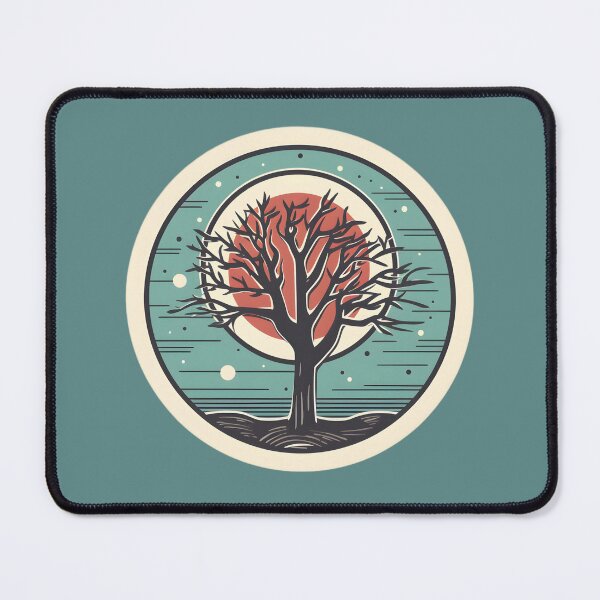Item preview, Minimalist Rerto Tree designed and sold by DafraDesign.