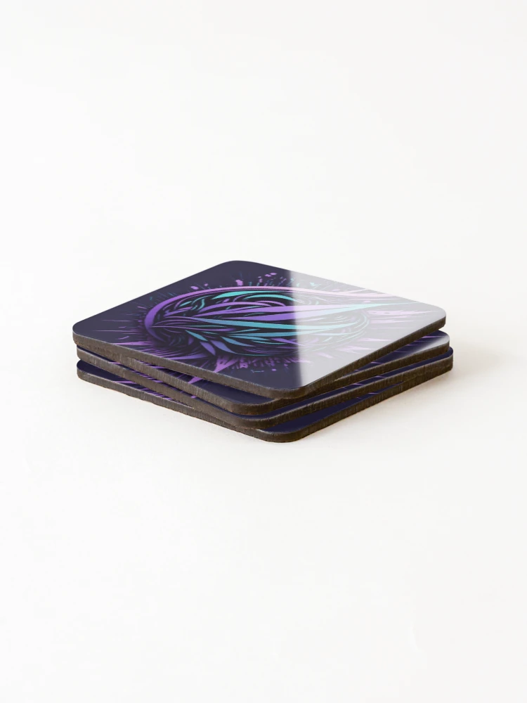 Thumbnail 4 of 5, Coasters (Set of 4), Fantasy designed and sold by Rumaq-Store.