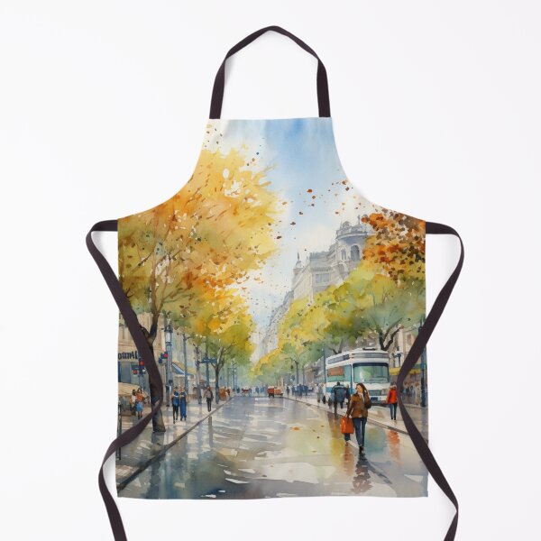 Item preview, A Watercolor Design of the La Rambla - Barcelona - Spain designed and sold by Sketch-Shack.