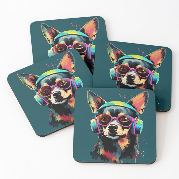 Item preview, Colorful Cool Dog (4) designed and sold by atzek.