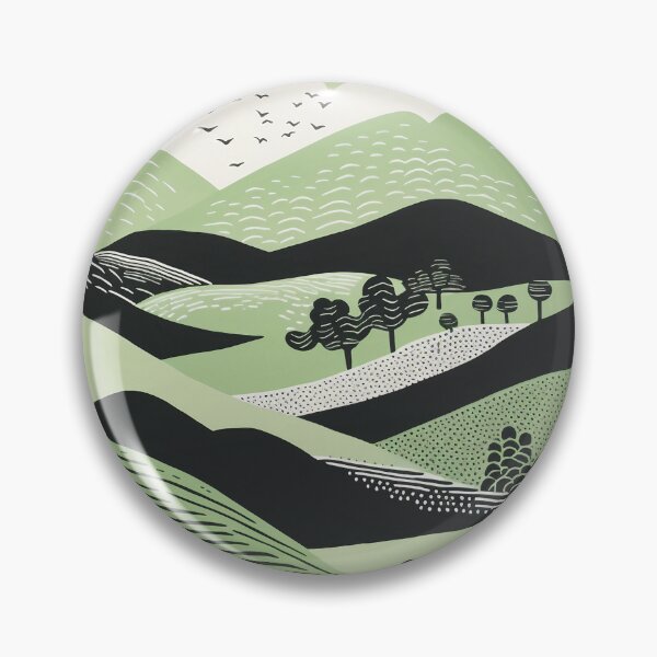 Item preview, Flush Green Abstract Landscape Design: Inspired Minimalist Design  designed and sold by GreenBubble - Shop and reforest.