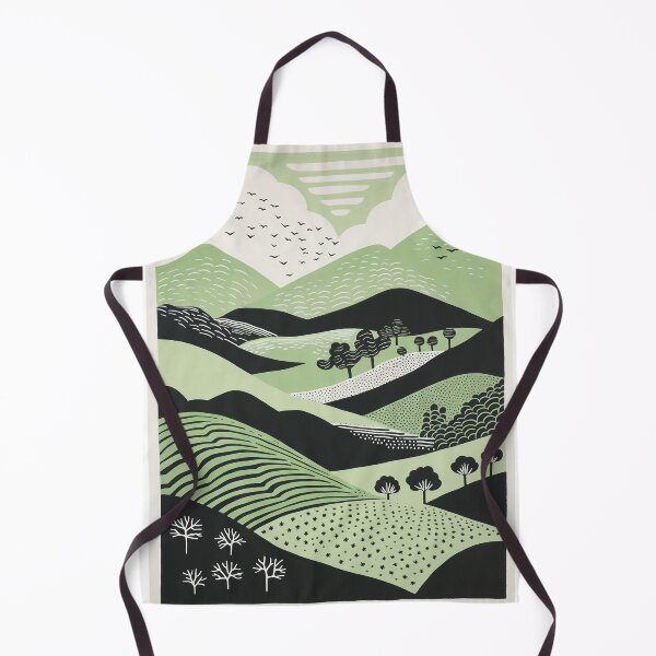 Item preview, Flush Green Abstract Landscape Design: Inspired Minimalist Design designed and sold by GreenBubble - Shop and reforest.