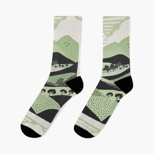 Item preview, Flush Green Abstract Landscape Design: Inspired Minimalist Design  designed and sold by GreenBubble - Shop and reforest.