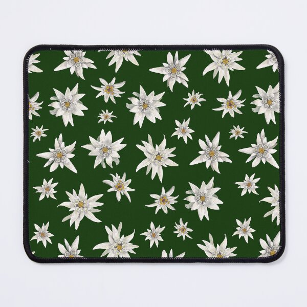 Item preview, EDELWEISS PATTERN-dark green designed and sold by BEATRIZ ABAITUA.
