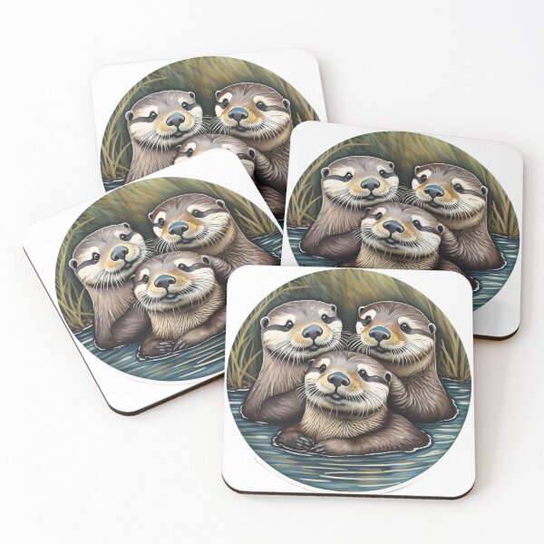 Item preview, Otter family  designed and sold by Eloise  Deschenes.
