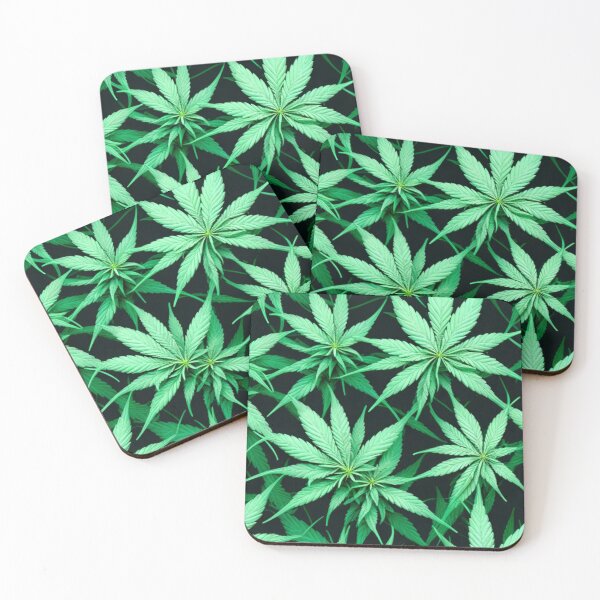 Item preview, Cannabis leaves green pattern designed and sold by AlfredSSikula.
