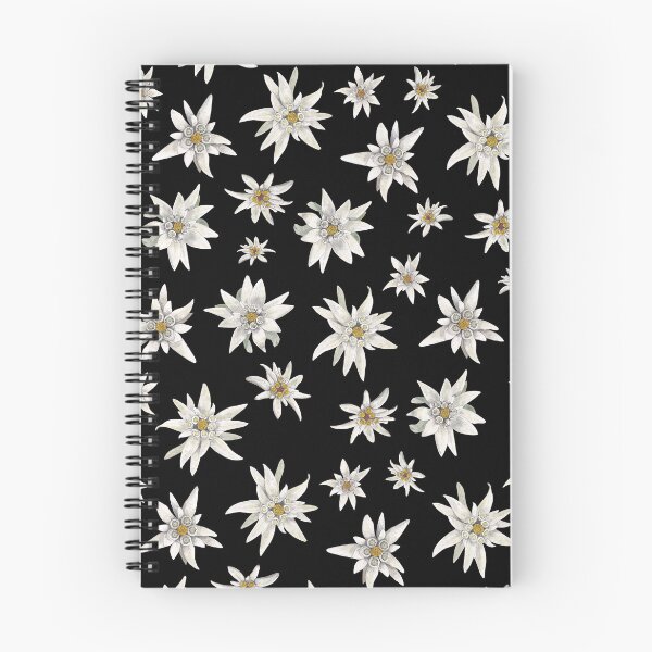Item preview, EDELWEISS PATTERN-black designed and sold by BEATRIZ ABAITUA.