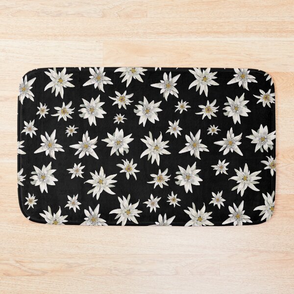 Item preview, EDELWEISS PATTERN-black designed and sold by BEATRIZ ABAITUA.