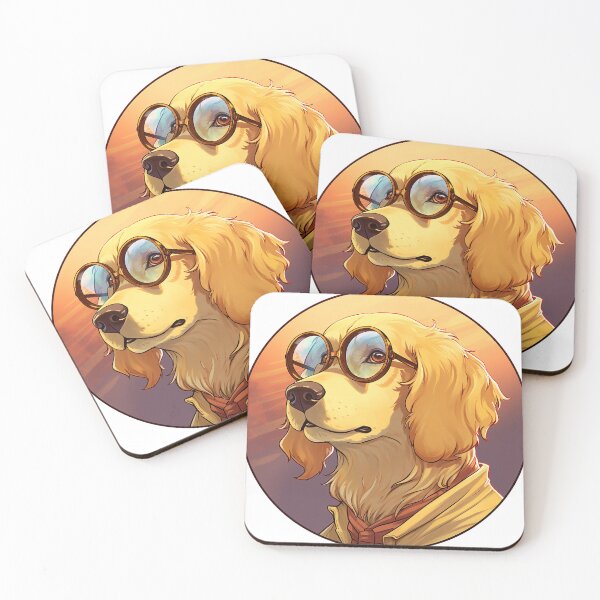 Item preview, Discover 'Claude Golden': The Stylish Artist Golden Retriever with a Creative Flair designed and sold by Christian Weiss.