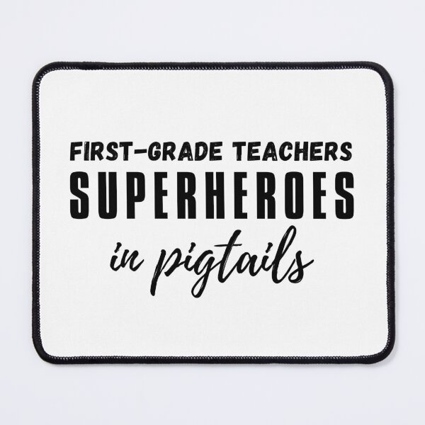 Item preview, First grade teachers, superheroes in pigtails designed and sold by GediaPrints.
