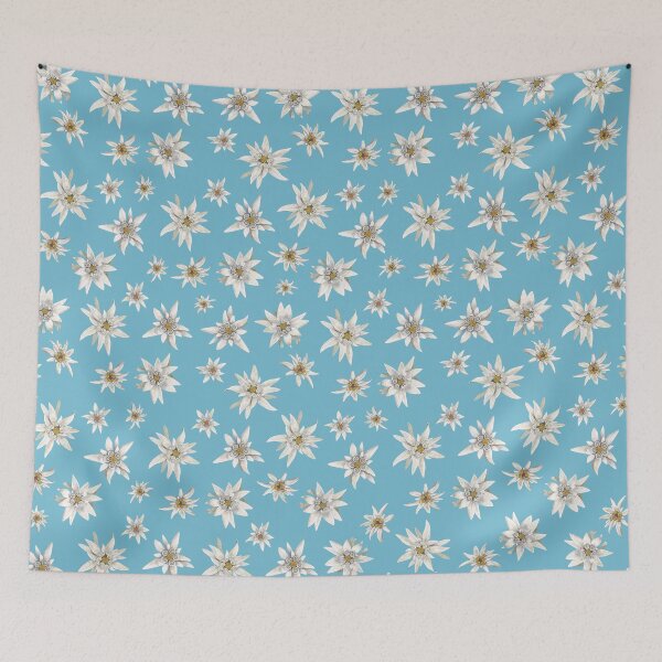 Item preview, EDELWEISS PATTERN-light blue designed and sold by BEATRIZ ABAITUA.