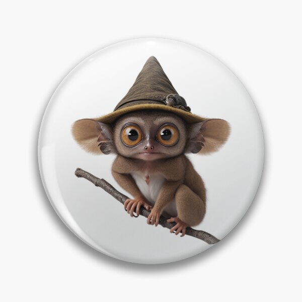 Item preview, Cute Little Tarsier Witch designed and sold by likbatonboot.