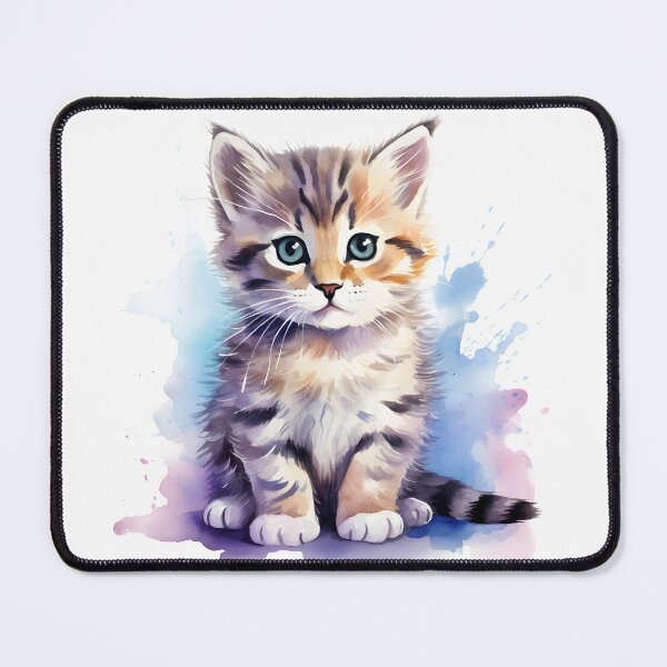 Item preview, Watercolor boho cute kitten designed and sold by naatala.