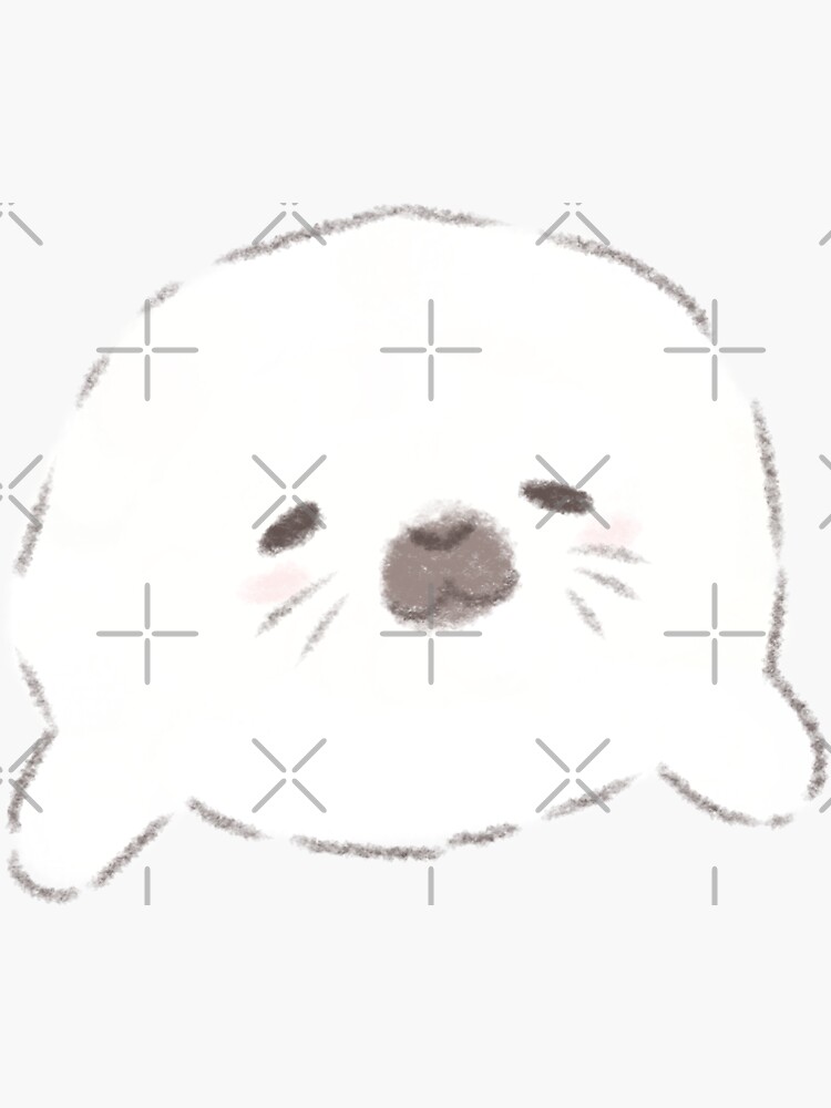 Pegatina for Sale con la obra «Linda ilustración de blob de foca