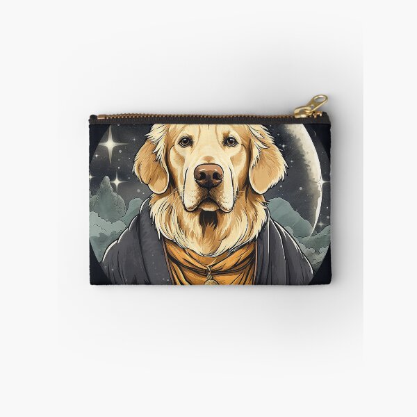 Item preview, Enchanting Nights with 'Starry Paws Mage': The Young Golden Retriever Mage under the Moonlight designed and sold by Christian Weiss.