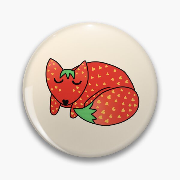 Item preview, Strawberry fox designed and sold by EggKidArt.