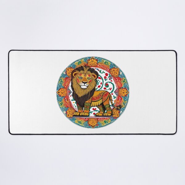 Item preview, Cute Lion in Alebrijes Frame designed and sold by reggaeartgifts.