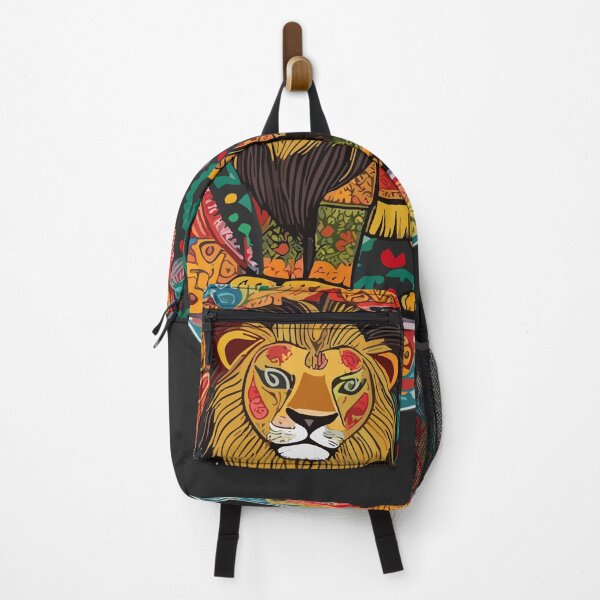 Item preview, Cute Lion in Alebrijes Frame designed and sold by reggaeartgifts.