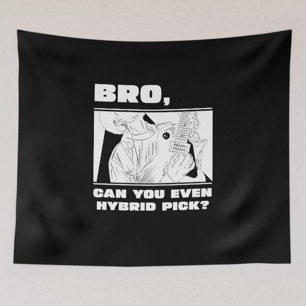 Item preview, Bro, can you even hybrid pick? (black and white) designed and sold by B-Sharp-.