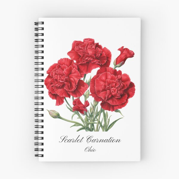 Item preview, Ohio State Flower-Scarlet Carnation  designed and sold by Counterbalance Dzigns.