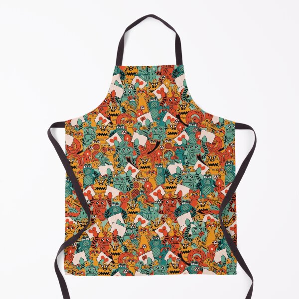Item preview, All over pattern of Cute Colorful Robots designed and sold by Melissa Plugge-Dekker.