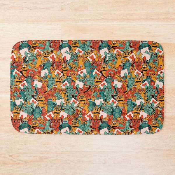 Item preview, All over pattern of Cute Colorful Robots  designed and sold by Melissa Plugge-Dekker.