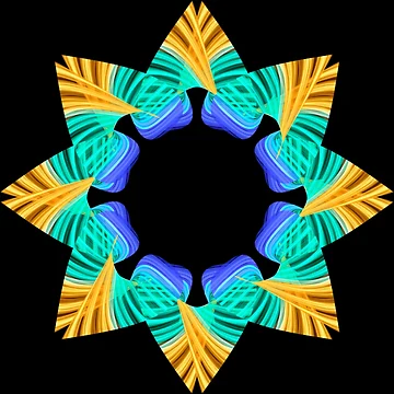 Artwork thumbnail, multicolored star by Meo Design