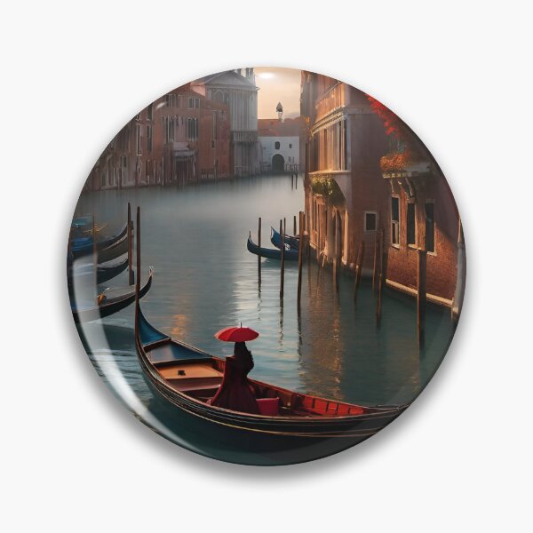 Item preview, Woman in a gondola in Venice designed and sold by AICreatorin.