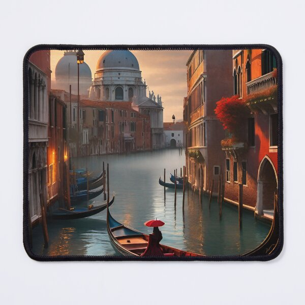 Item preview, Woman in a gondola in Venice designed and sold by AICreatorin.