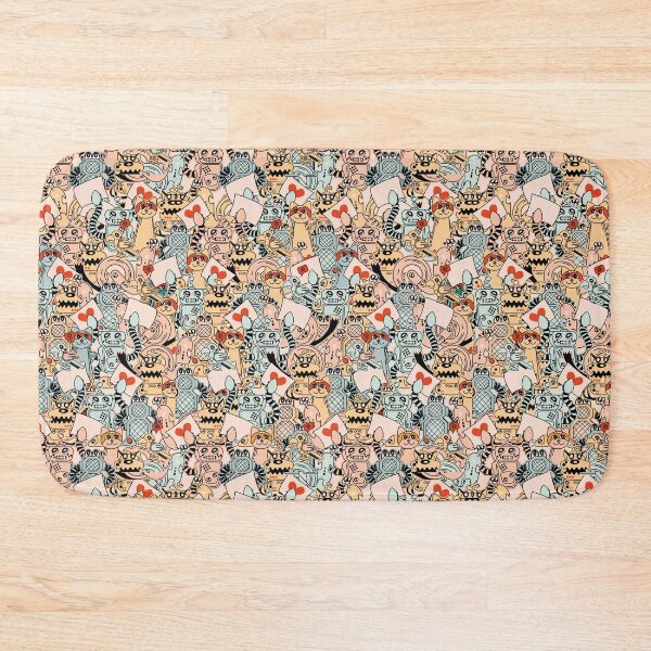 Item preview, Cute Soft Colored Robots in an overall setting designed and sold by Melissa Plugge-Dekker.