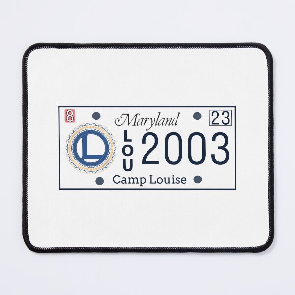Item preview, Camp Louise 2003 License Plate designed and sold by CurlyMermaid.
