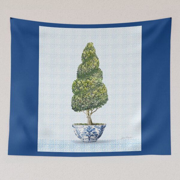 Item preview, Topiary Tree And Chinoiserie B designed and sold by Jean Plout.