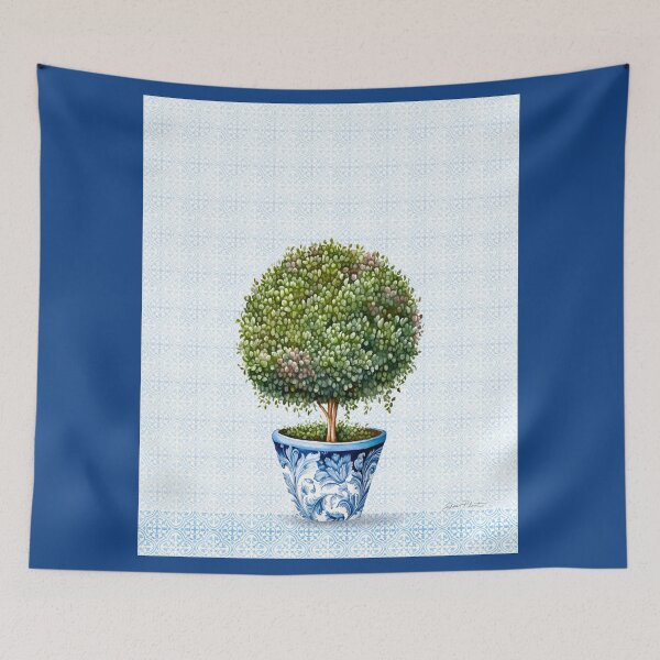 Item preview, Topiary Tree And Chinoiserie C designed and sold by Jean Plout.